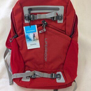 NWT LIFEPROOF SQUAMISH 20L BACKPACK - WATERPROOF/RESISTANT - RED ORANGE